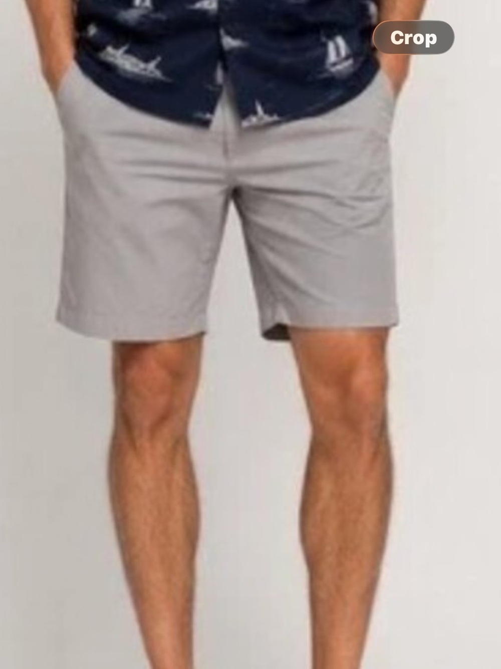 Men's J. Crew Light Gray 9" Tech Shorts 32 NWT